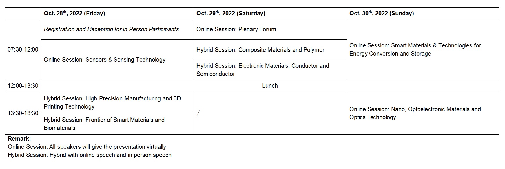 schedule